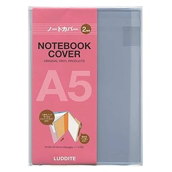 Amazon | A5サイズ ビニールノートカバー【2冊用】 LDPP-A5-02